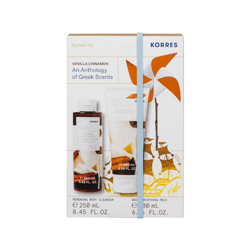 Korres Vanilla Cinnamon Gift Set Body Cleanser & Body Milk